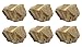 EISCO 6PK Raw White Sandstone, Sedimentary Rock Specimens - Approx. 1