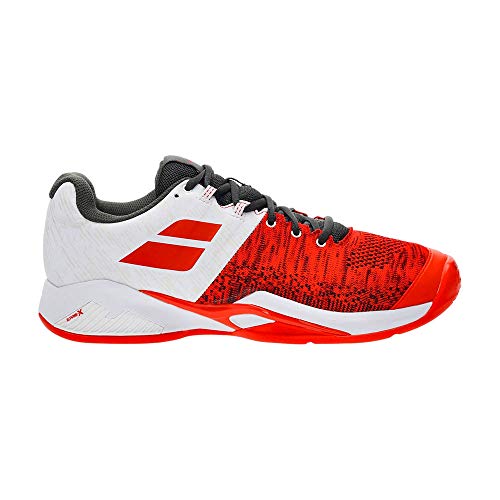 Babolat Hommes Propulse Blast Clay Chaussures De Tennis Chaussure Terre Battue Rouge - Blanc 46
