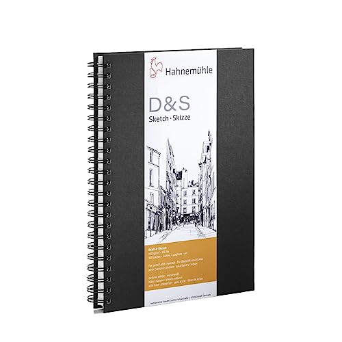 Hahnemühle Skizzenbuch D&S, DIN A4 Hochformat, spiralisiert,140g/m², 80 Blatt