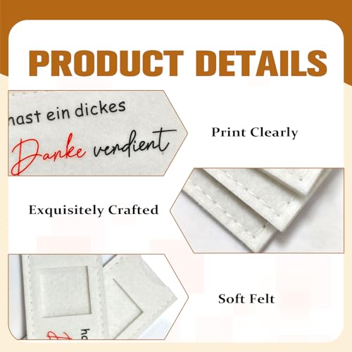 Lote de 20 bolsas de regalo de fieltro, de fieltro, envoltorio de regalo, reutilizable, bolsa de fieltro, embalaje de regalo, agradecimiento grueso para embalajes para equipos de descuento de - imagen 3