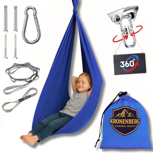 Sensorische Ganzkörpersocke Kinder, Ganzkörperwickel, Dehnbare, Atmungsaktive Body Sox Zur Stresslinderung Für Kinder, Erwachsene, Autismus, Selbstbeherrschung (Dunkelblau)