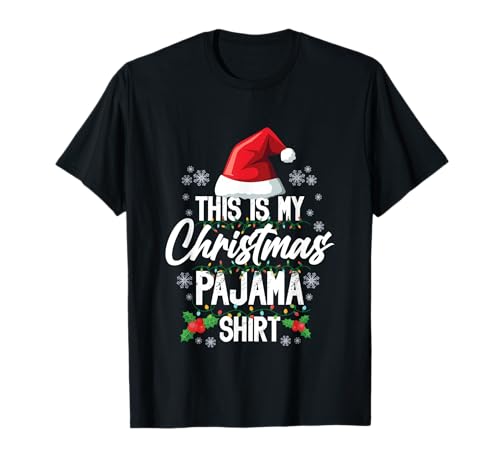 Jolly Christmas Pyjama Bonnet de Père Noël Famille Adultes Enfants T-Shirt