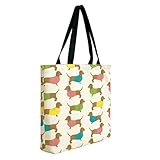 GZRXIOUS Bolsa de Tela Impresa Artículo, Tote Bag Tela Mujer,Shopper Algodón, Beige Bolsa de Transporte para Mujer, Saco Tote Bag de Lona Regalo con Cierre de Cremallera 40 * 38cm