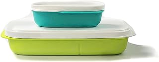Tupperware Pudełko na przekąski 590 ml limonka + 120 ml jasnoturkusowy 36771