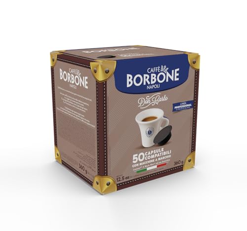 Caffè Borbone Don Carlo, Black Coffee Blend - 50 Capsules - Compatible with Lavazza®* A Modo Mio®* coffee machines for domestic use - Image 3