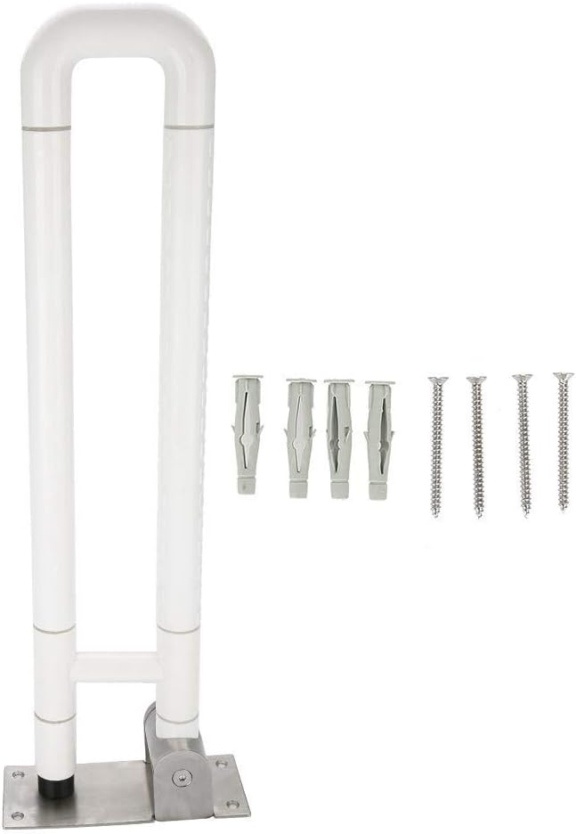 lahomie Anti-Slip Hand Rail, Toilet Shower Grab Bar Safety Rail Support Aid Arm for Elderly Handicapped Disabled