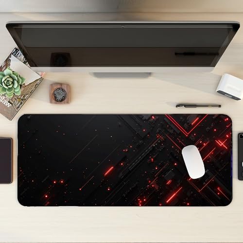 Image of XL Extended Gaming Mouse Pad | XXL Large Desk Mat 60x30cm for Laptop & PC | Non-Slip Rubber Base, Waterproof, Durable & Smooth Surface | Office, Gaming & Study, asthetic