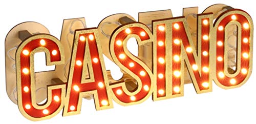 Santex mariage Déco Lettres Casino Lumineuses 30 cm