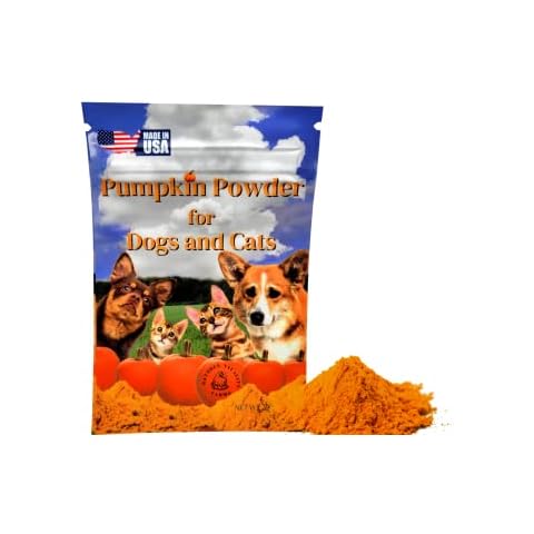 100% Pumpkin for Dogs/Cats, U.S.A. Dried Pumpkin Powder Fiber Supplement, Diarrhea/Constipation Fix, 12 Servings, 1 Ounce Trial Packet Cover