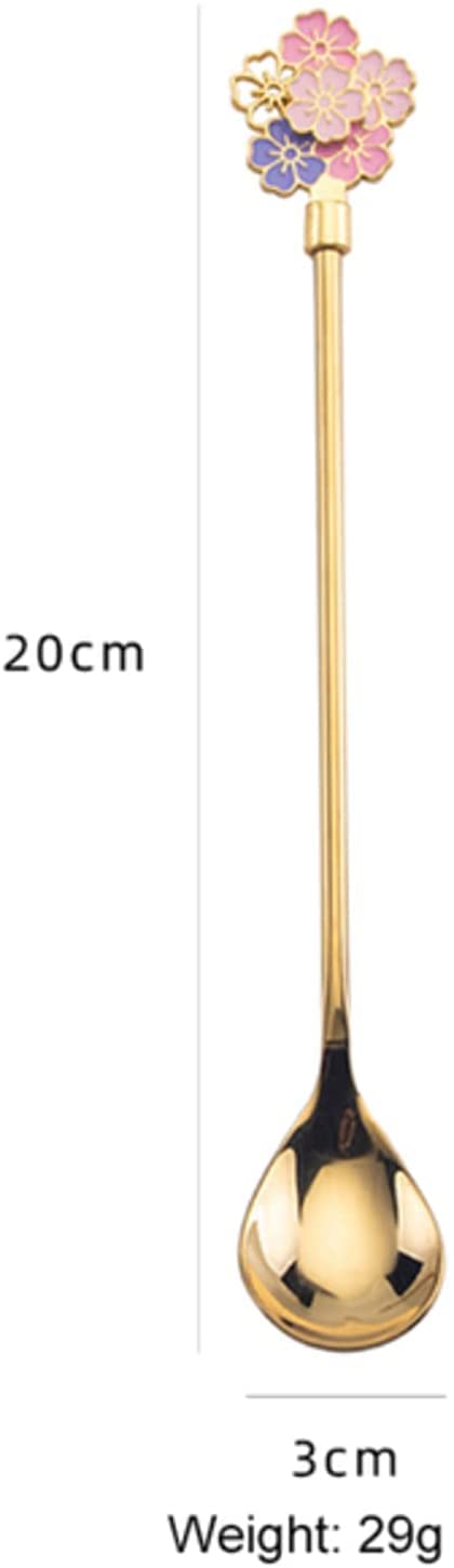 Löffel Restaurants Edelstahl Löffel Kaffee Kleiner Rundlöffel Dessert Mischlöffel Gewürz-Becher Löffel-CoffeeSorzartikel Küchenzulöffel Kitchentools Esslöffel Hause(Silver)