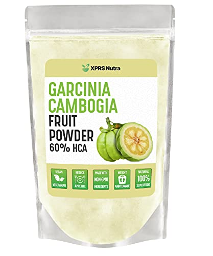 XPRS Nutra Garcinia Cambogia Extract Powder 60% HCA - Premium Garcinia Cambogia Powder - Pure Garcinia Powder - Vegan Friendly Powder (16 oz)