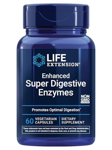 Life Extension Enhanced Super Digestive Enzymes 60 Vegetarian Capsules