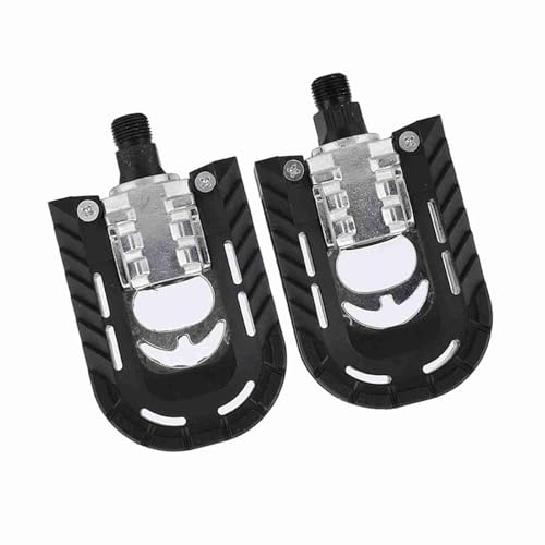 Pedales de Aleación de Aluminio con un Diseño Deslizante, Plegable y Cómodo, para Bicicleta de Montaña/Auto de Calle -Car -.escoscones, Negros, 1 par