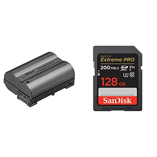 Batterie Nikon EN-EL15c Lithium-ION carte SanDisk 128 Go SDXC U3