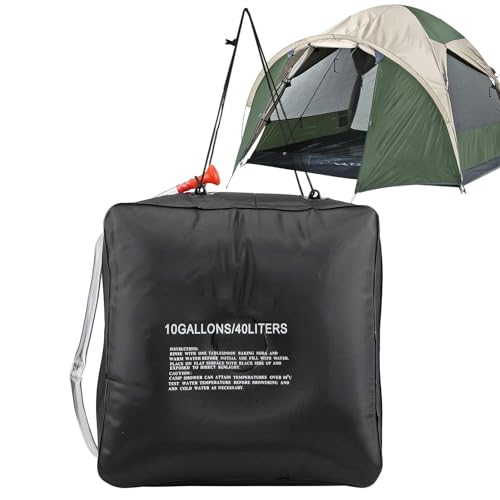 Bolsa de ducha solar para camping, bolsa de ducha portátil, bolsa de ducha de camping de gran capacidad, bolsa de agua de ducha, bolsa de ducha de campamento con gran entrada de agua para senderismo