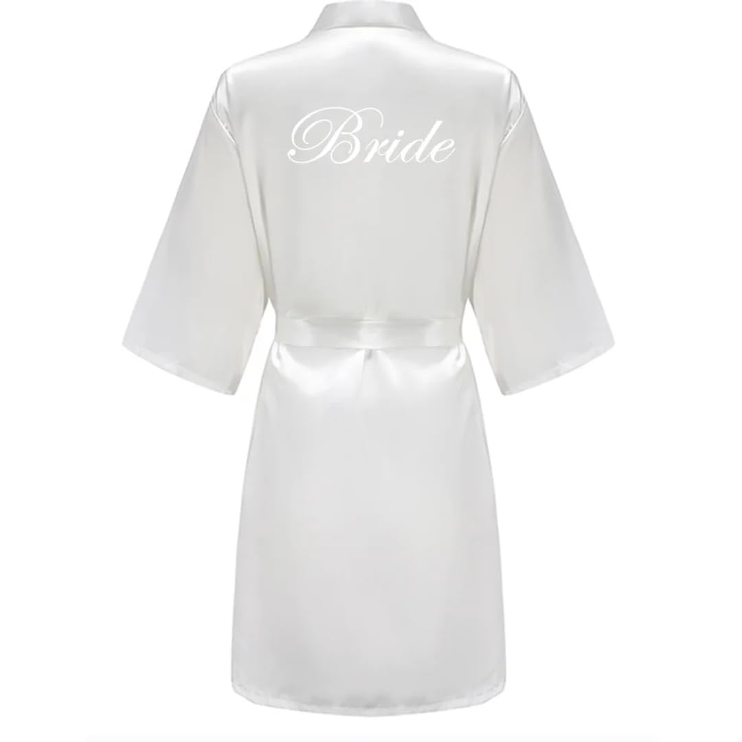 Yeuyyben Accappatoio Sposa Raso-Seta Robe Donne Festa Nuziale Sorella Squadra Madre Doccia Damigella D'onore