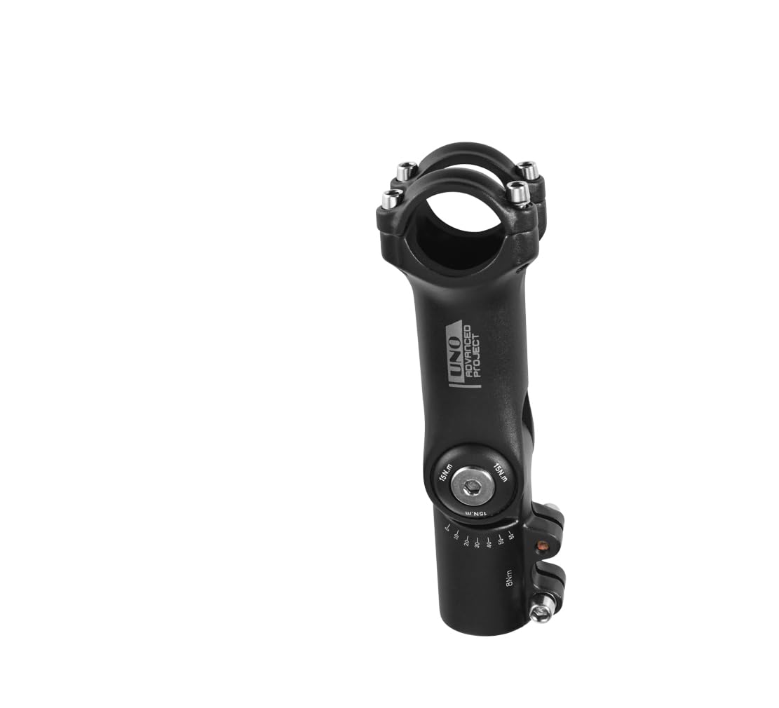 BESNIN Potence de vélo réglable de 0 à 120 degrés pour tige de 31,8 mm et 90 mm, potence de guidon réglable pour vélo, vélo de route, VTT, BMX, cyclisme