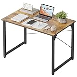 CubiCubi Computer Desk, 32 inch Small Home Office Desk for Small Spaces, Modern Simple Style for Home, Office, Study, Writing, Deep Brown