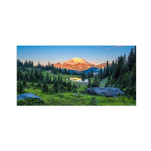 Tableau sur toile grand format pour habiller un grand mur vide de salon moderne