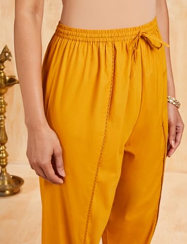 Image of Amazon Brand - Myx Women's Relaxed Cotton Dhoti Pants (Available in Plus Sizes)