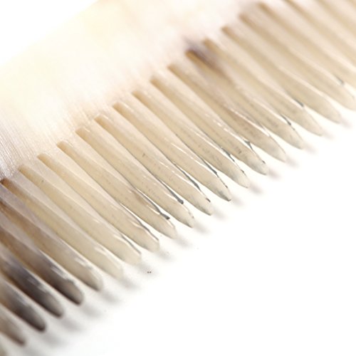 Haishell 2 Pcs Combs Hairbrush Ox Horn Fine Tooth Pocket Folding Comb All Hair Types Beard Combo Long Round Handle Holder Girl Travel Kit #TOP5