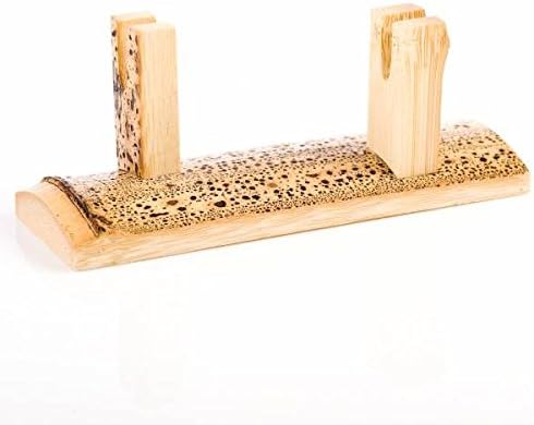 Soporte de bambú para ventilador plegable oriental tradicional asiático japonés