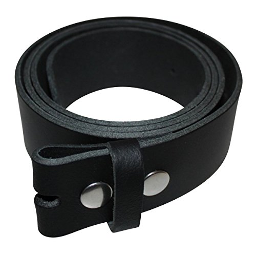 Ceinture en cuir noir 4cm Freak Scene ajustable pour homme et femme