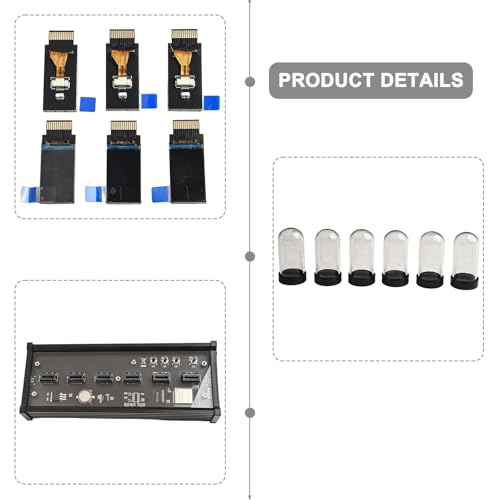 EleksMaker EleksTube IPS reloj analógico de 6 bits con efecto de brillo retro nixie 7