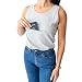 Clever Travel Companion Unisex Tank top with secret pocket (XX-Large, Grey)