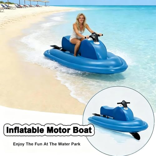 Jet ski inflable electrico para evitar el cansancio nadando y explorar calas comodamente 4
