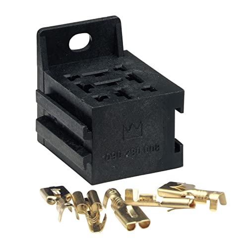 Narva 68084BL Relay Connector with 6.3 mm x 0.8 mm Flat Pin Connectors Blister Pack