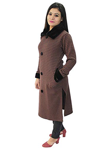 Image of Matelco Women's Wool Straight Kurti for Winters (Ad04Caz45 Black Parent).