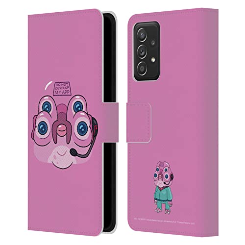 Housse Cuir Galaxy A52 avec Porte-Cartes Intégré Graphisme Rick and Morty Saison 4