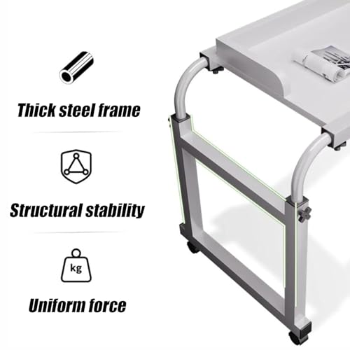 Table ordinateur portable réglable hauteur mobile extensible bureau maison - 6