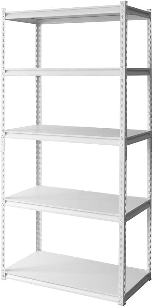 2個セット　スチールラック　5段　幅90cm メタルラック　ホワイト Amazon｜ラック スチール メタル 幅90cm 5段 ホワイト 幅約90×奥行約46