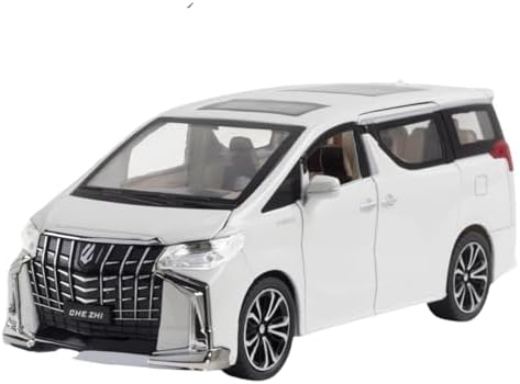 Vintage Dream Mini Car Toy 124 Toyota Alphard Mpv Car Model Die Cast Alloy Toy Car Supercar Toy Toy Car Toy Toy Car Toy for Boys and Children. Expression of Love White