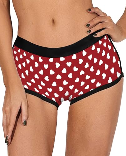 Image of Aueyan Womens Boyshorts Panties Stretchy Boxer Briefs Novelty Lounge Sleep Shorts