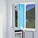 Produktbild Aozzy AirLock 100 Fensterabdichtung für mobile Klimageräte und Ablufttrockner klimaanlage fensterabdichtung (Fenster 400CM, Blau)