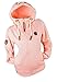 Produktbild xy Damen Sweat Jacke Kapuze Hoodie Fleece gefüttert Übergangsjacke Pünktchen gerader Reißverschluss (Rosa, M, m)