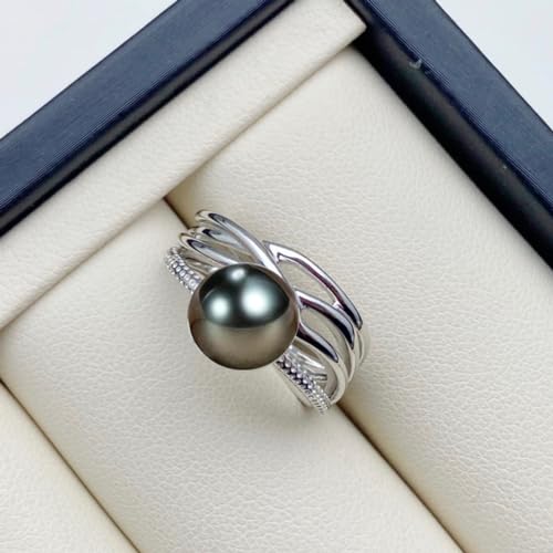 Tahitian Black Pearl Ring - Women's Fine Jewelry for Wife, Mom - Wedding, Birthday, Anniversary, Mother's Day, Christmas, Valentine's Day Gift3