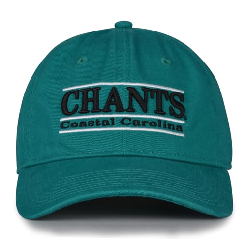 The Game Split Bar Design Trucker Mesh Hat Teal Adjustable Coastal Carolina Chanticleers