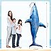 ILEISURELY Extra Large Inflatable Shark Pool Toy,79inch Shark Pool Birthday Party Decorations,Party Favors Supplies Gift for Kids Adults