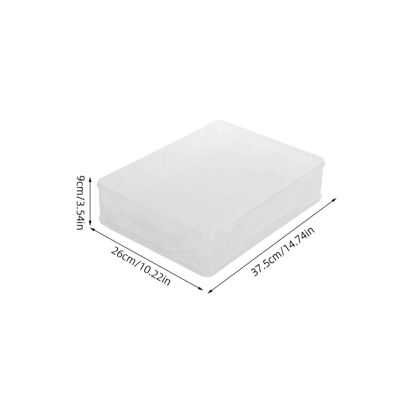 Scatola Portaoggetti Doppio Strato 46 Scomparti Indipendenti in Plastica Trasparente Organizer Leggero e Capiente per Casa e Viaggio