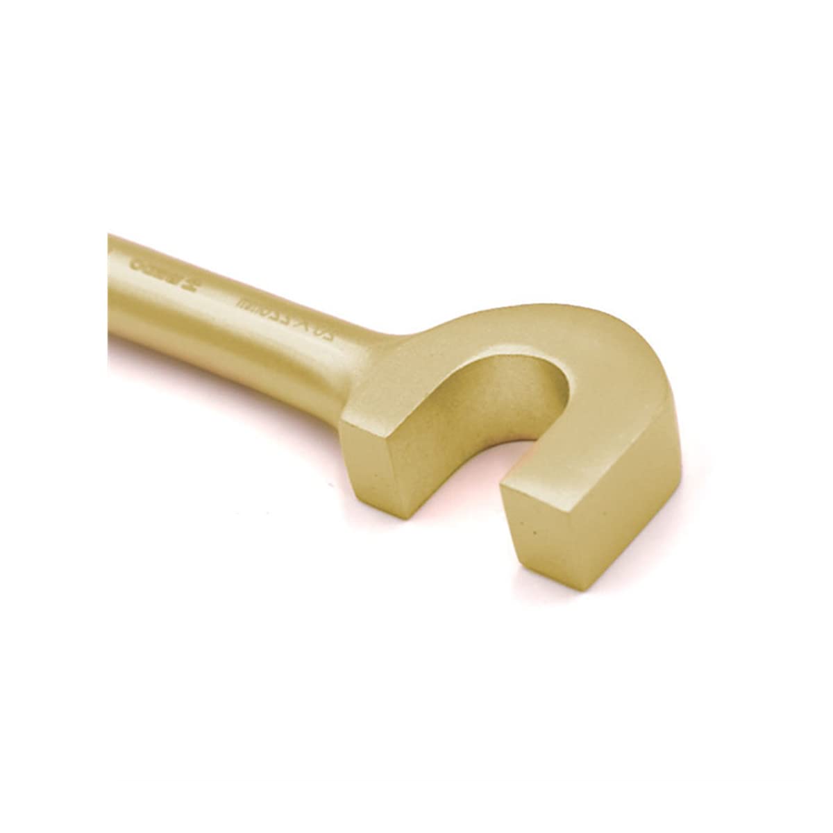 WEDO Klucz do zaworu nieparkingowego typu U, długość 9", beziskrowy klucz do zaworu bezpieczeństwa, brąz aluminiowy, standard DIN, certyfikat BAM i FM, szerokość 20 mm