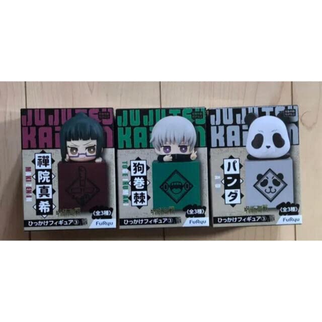 Amazon | 呪術廻戦 禪院真希 狗巻棘 パンダ ひっかけフィギュア3種