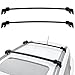 ALAVENTE Roof Rack Cross Bars System for Jeep Compass 2017 2018 2019/ALL-NEW-5-dr SUV Luggage Racks with Side Rails (Pair, Black)
