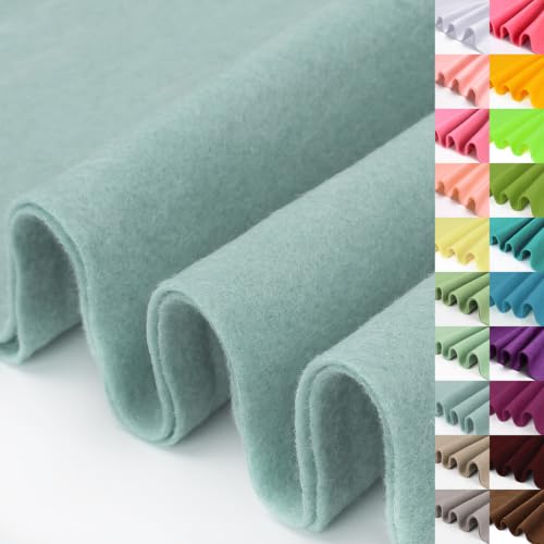 Image of Ice Blue Large Felt Fabric 36 inch X 36 inch 1.4 mm 1 Square Yard | Soft Felt Fabric Sheet for Crafts, Blue Color Series Soft Nonwoven Fabric, Fit for Decoration, Sewing, DIY Crafts