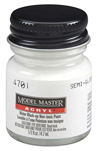 Semi-gloss White Testors Acrylic Plastic Model Paint