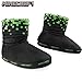 Minecraft Slipper Boots for Boys - Warm Kids Slippers Size 11-7 Non-Slip House Shoes - Gamer Gifts for Boys (Black/Green, 12/13)