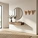 Handmade Walnut Wall Hooks – Minimalist Coat Rack for Entryway & Bathroom – Modern Wooden Hangers for Coats, Towels, Bags (Beech)